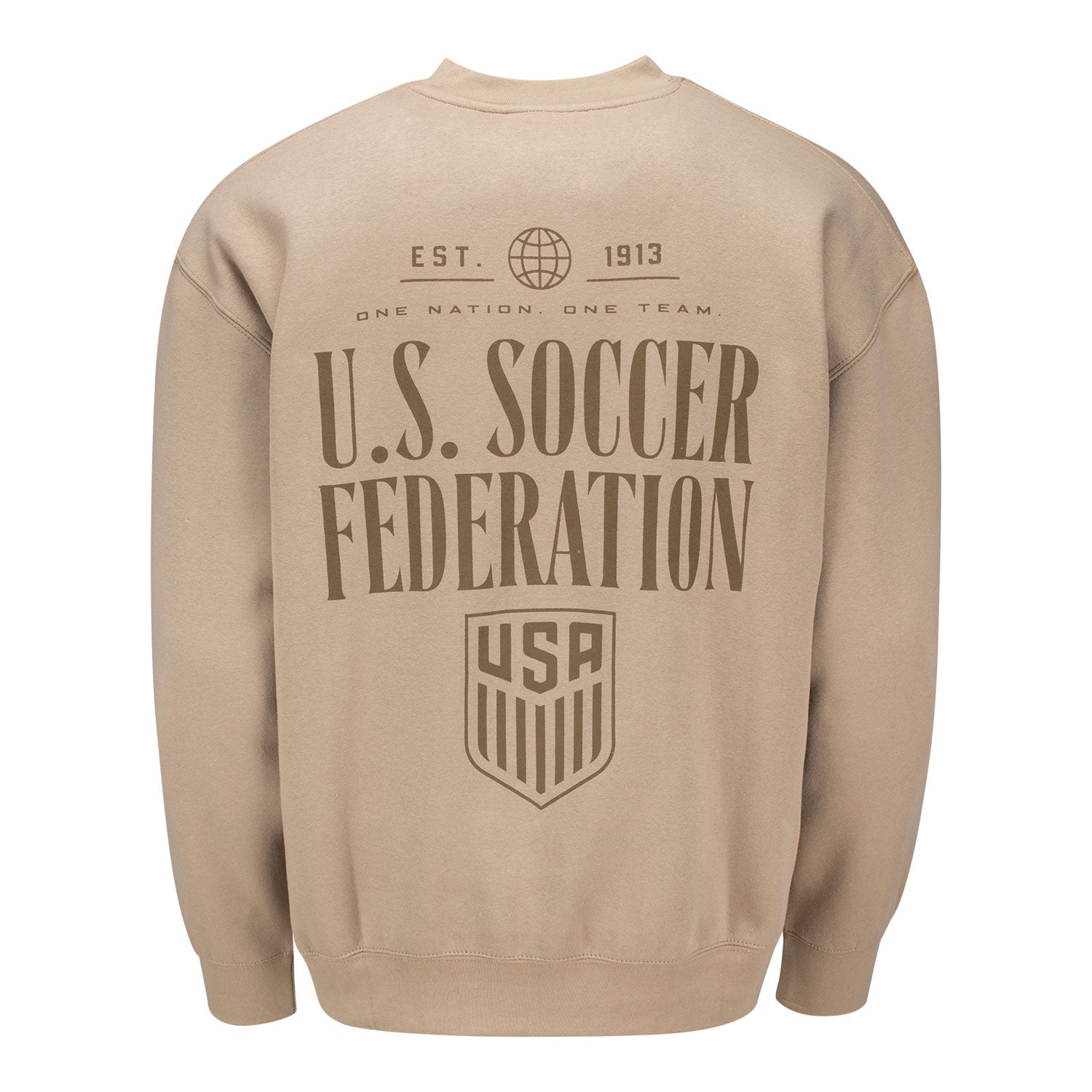 Unisex USA Tonal Tan Crewneck