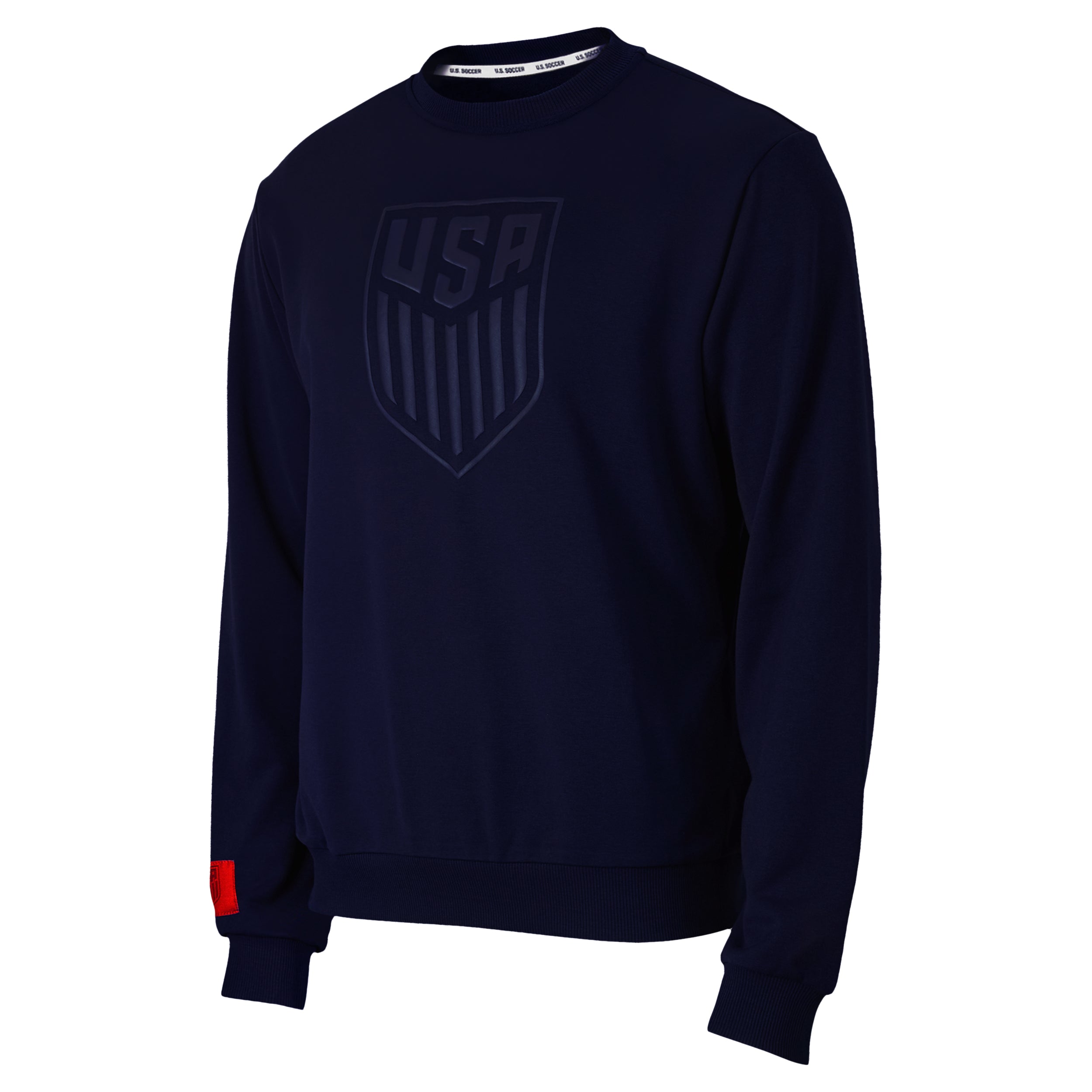 Unisex USSF Puff Print Navy Crewneck Pullover