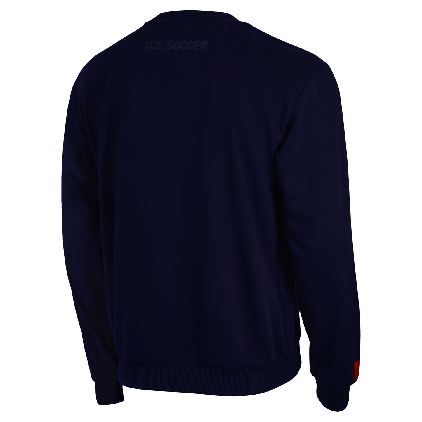 Unisex U.S. Soccer Puff Print Navy Crewneck Pullover