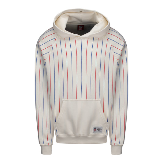 Unisex Sport Design Sweden USMNT Retro Pinstripe Hooded Sweatshirt