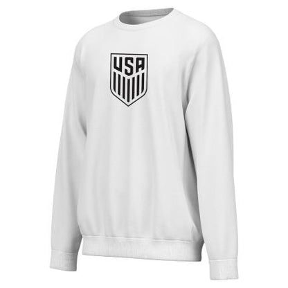 Unisex U.S. Soccer Crest White Sweatshirt