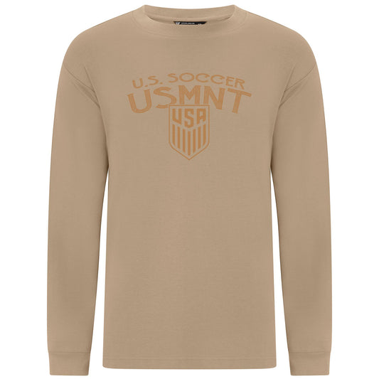 Unisex Levelwear USMNT Luxe Knit Brown Crewneck