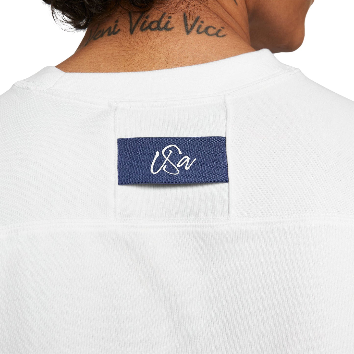 Men's Nike USMNT 2023 Travel White Tee - USA View