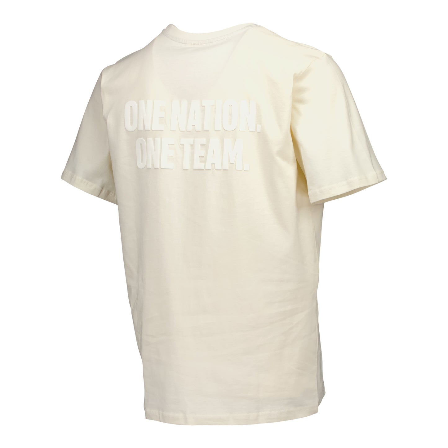 Unisex USA Statement Cream Tonal Tee - Back View