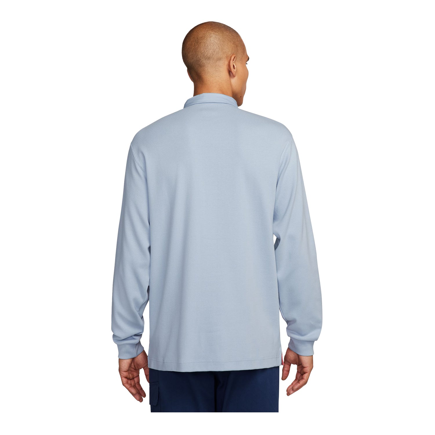 Men's Nike USA Blue Rugby Top - Back View