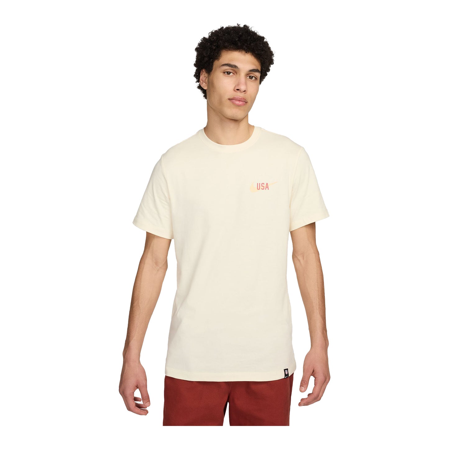 Men's Nike USA Engage Tan Tee - Front View