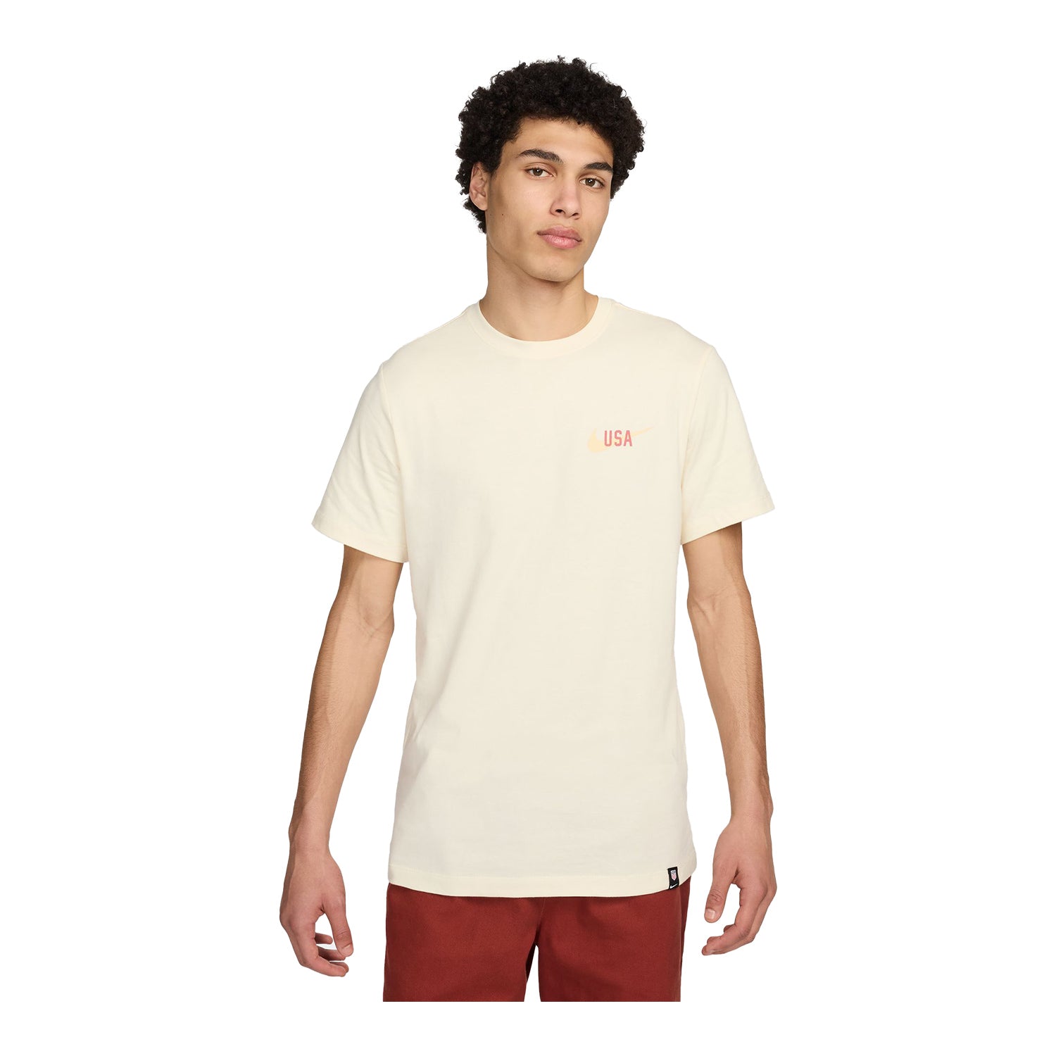 Men's Nike USA Engage Tan Tee - Front View