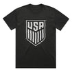 Unisex USMNT Glitch Faded Black Tee