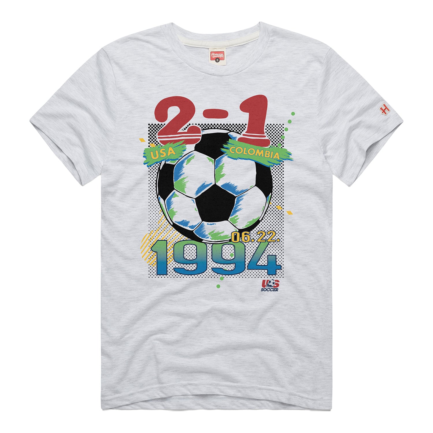 Unisex Homage USMNT Retro 1994 Finals White Tee