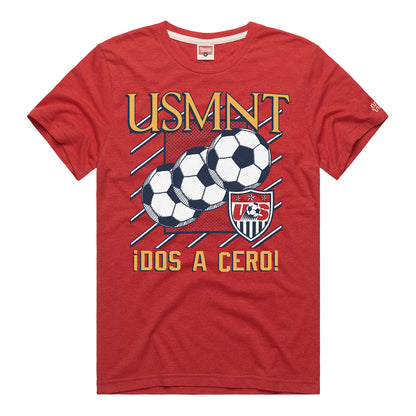 Unisex Homage USMNT Retro Dos a Cero Red Tee