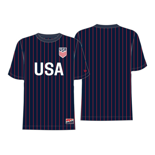 Unisex USMNT New Era Pinstripe T-Shirt