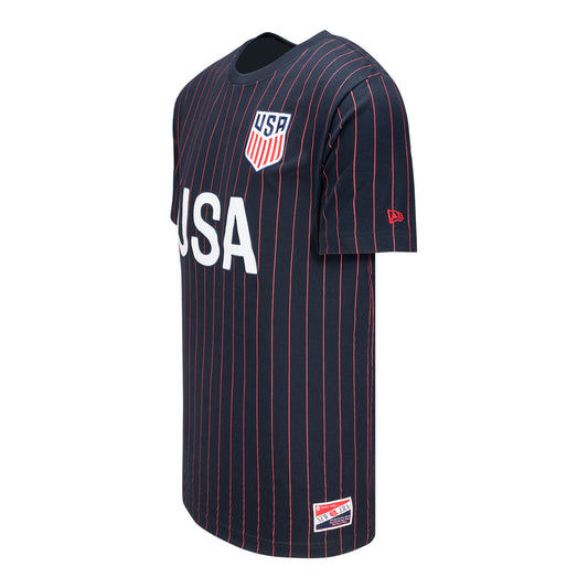 Unisex USMNT New Era Pinstripe T-Shirt
