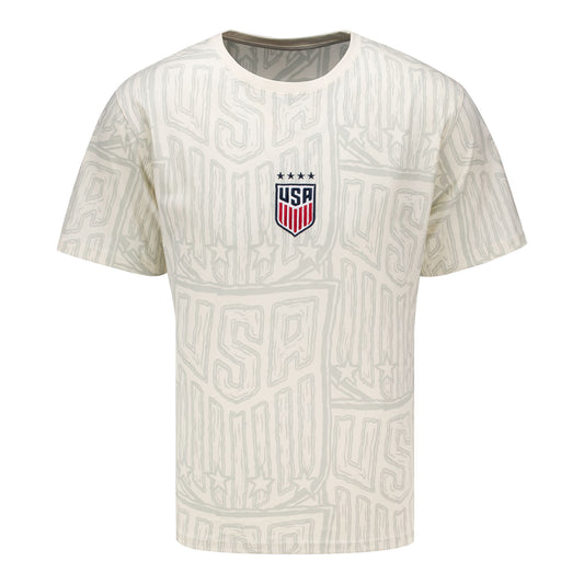 Unisex USWNT Graphic AOP Off-White Tee