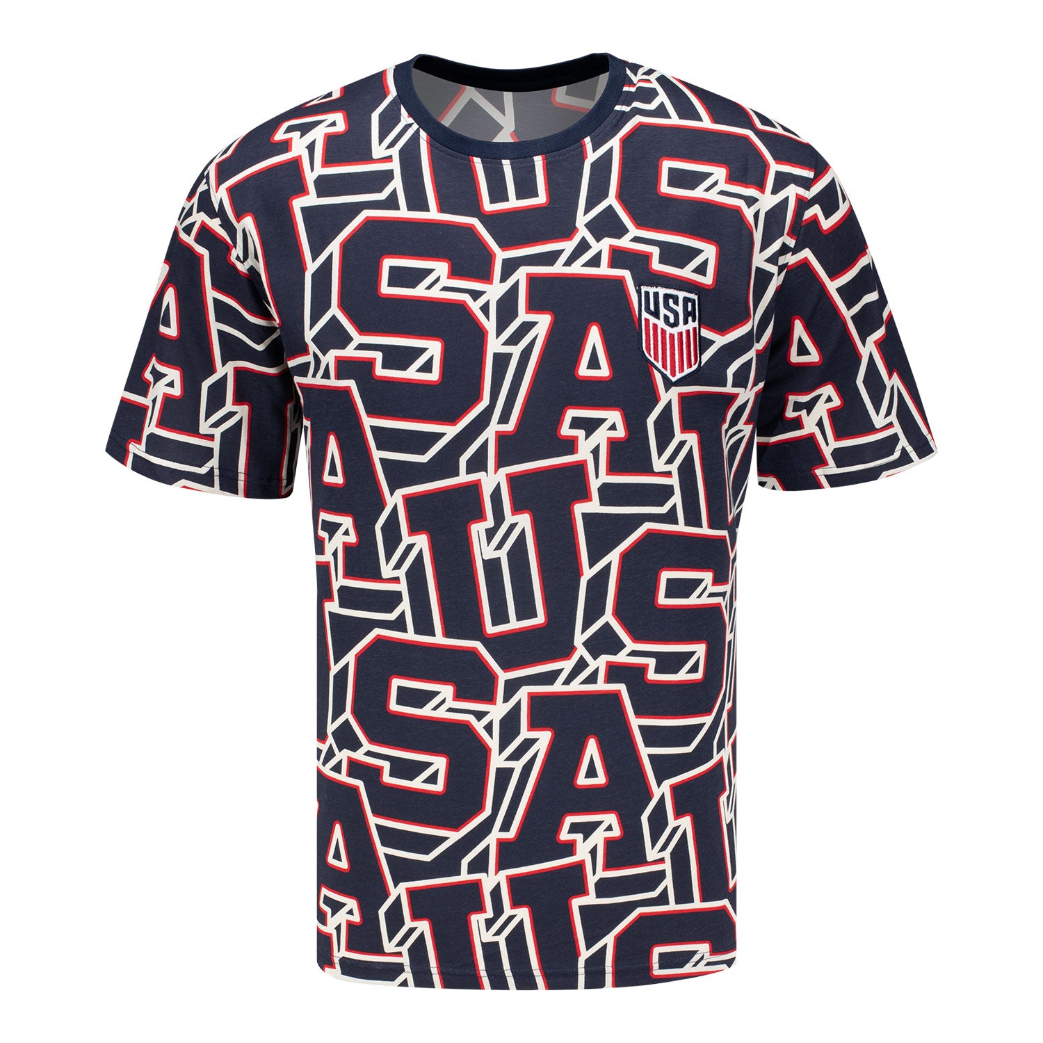 Unisex USMNT Graphic AOP Navy Tee