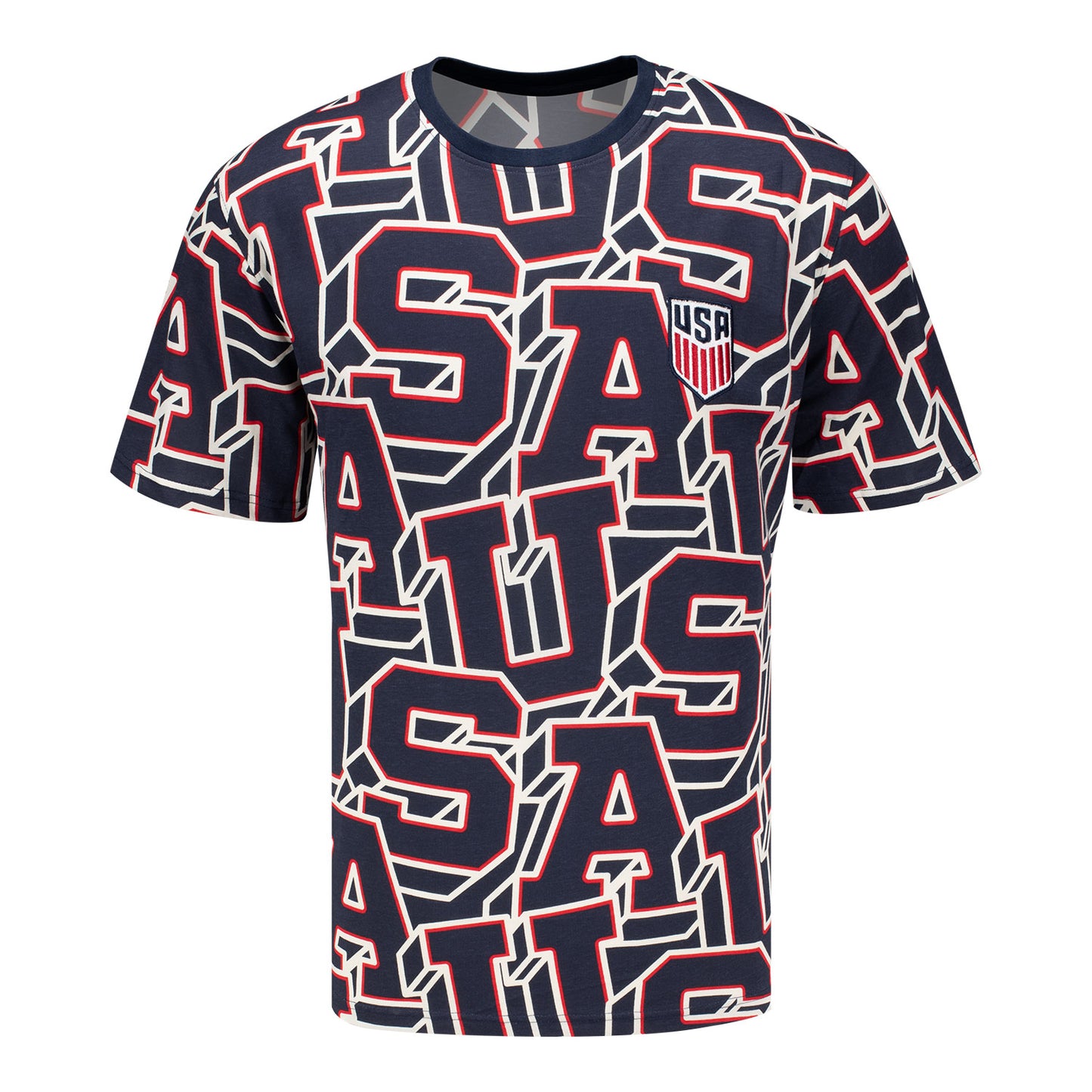Unisex USMNT Graphic AOP Navy Tee