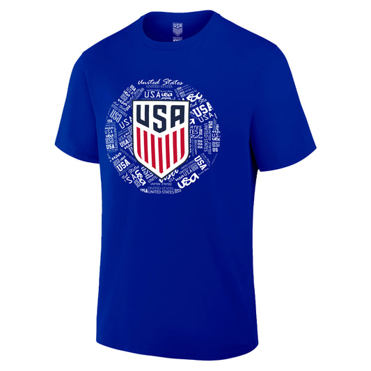Unisex US Soccer Royal Cotton T-Shirt