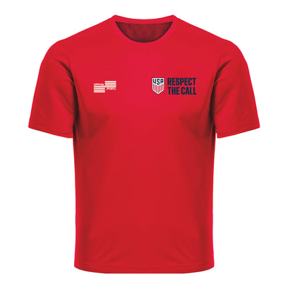 Unisex U.S Soccer Respect The Call Red T-Shirt