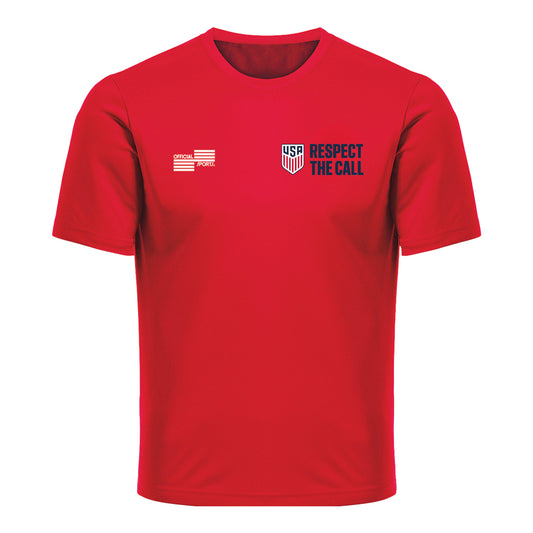 Unisex U.S Soccer Respect The Call Red T-Shirt