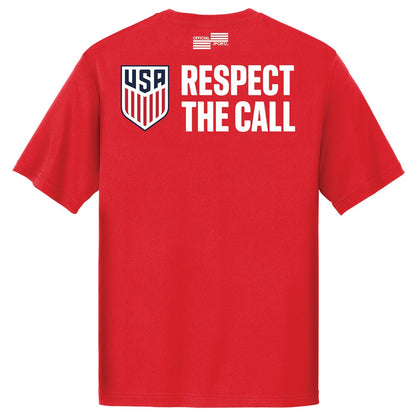 Unisex U.S Soccer Respect The Call Red T-Shirt