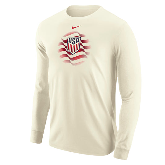 Men's Nike USA Stripes Crest Long Sleeve T-Shirt