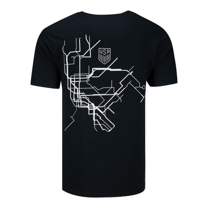 US Soccer SDS 26 Grand Central Station Subway Map T-Shirt