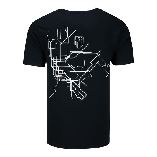 US Soccer SDS 26 Grand Central Station Subway Map T-Shirt