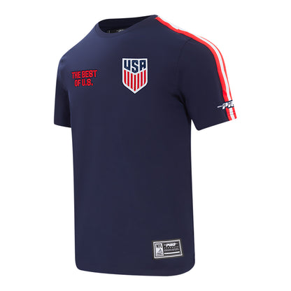 Unisex Pro Standard USMNT Classic Striped Navy T-Shirt