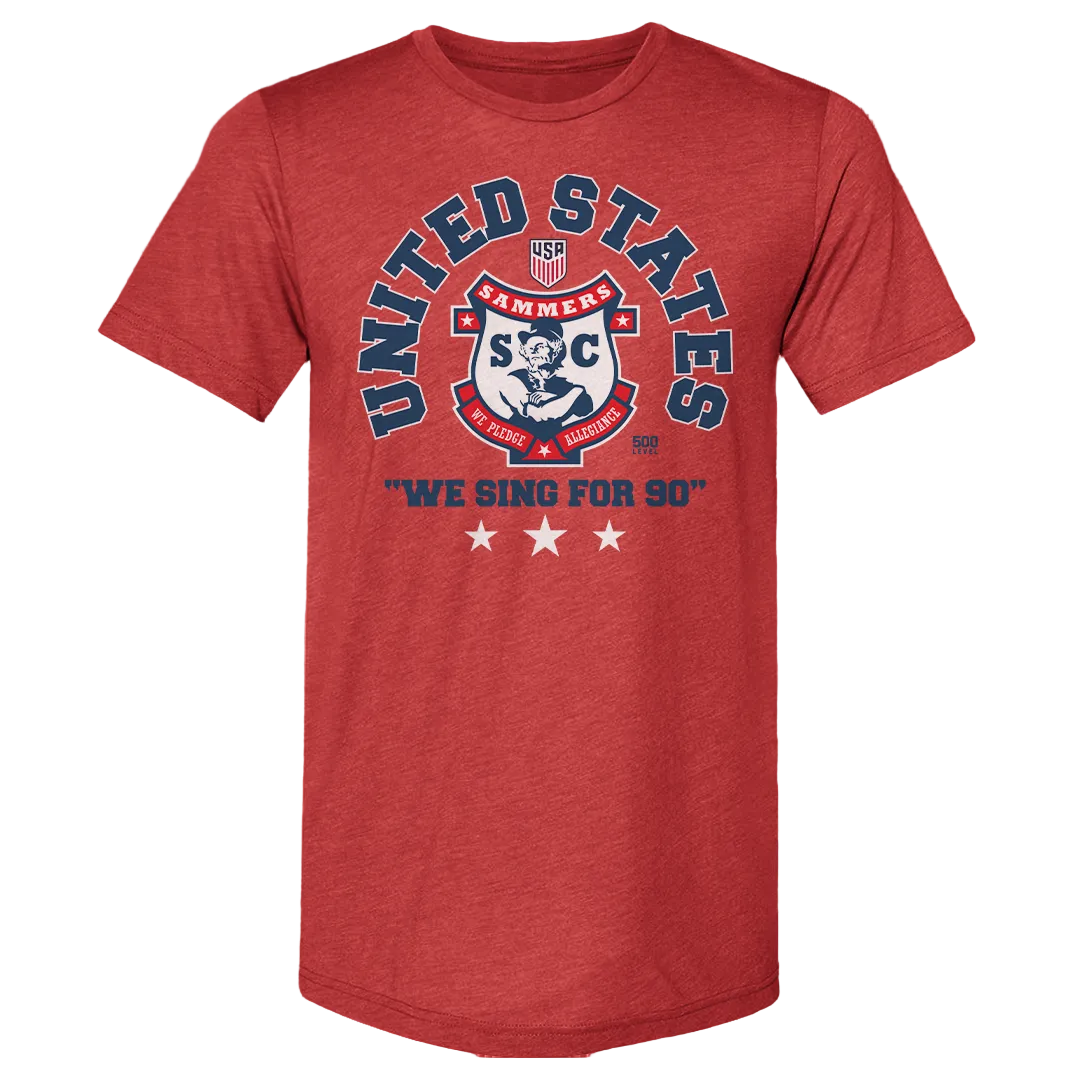 Unisex US Soccer 26 500 Level Sammers Sing for Sam T-Shirt