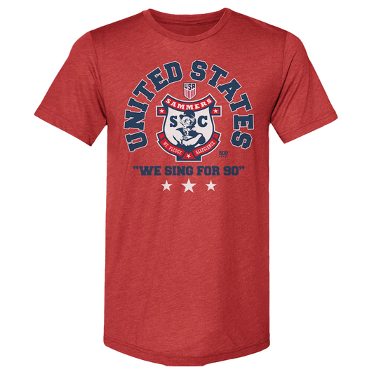 Unisex US Soccer 26 500 Level Sammers Sing for Sam T-Shirt