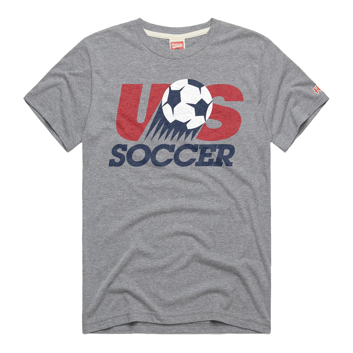 Unisex Homage USMNT 1993 Crest Gray T-Shirt