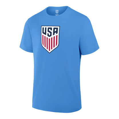 Unisex IconSports USA Light Blue Cotton T-Shirt