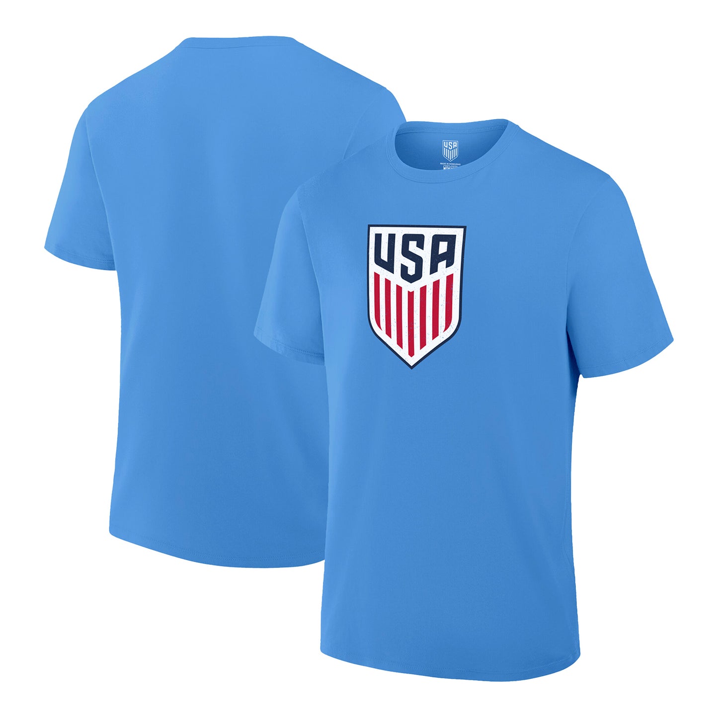 Unisex IconSports USA Light Blue Cotton T-Shirt