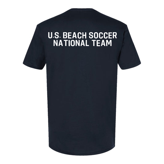 U.S. Beach Soccer Navy Tee - Back View