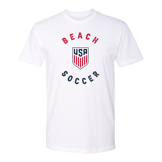 U.S. Beach Soccer White Tee - Front View