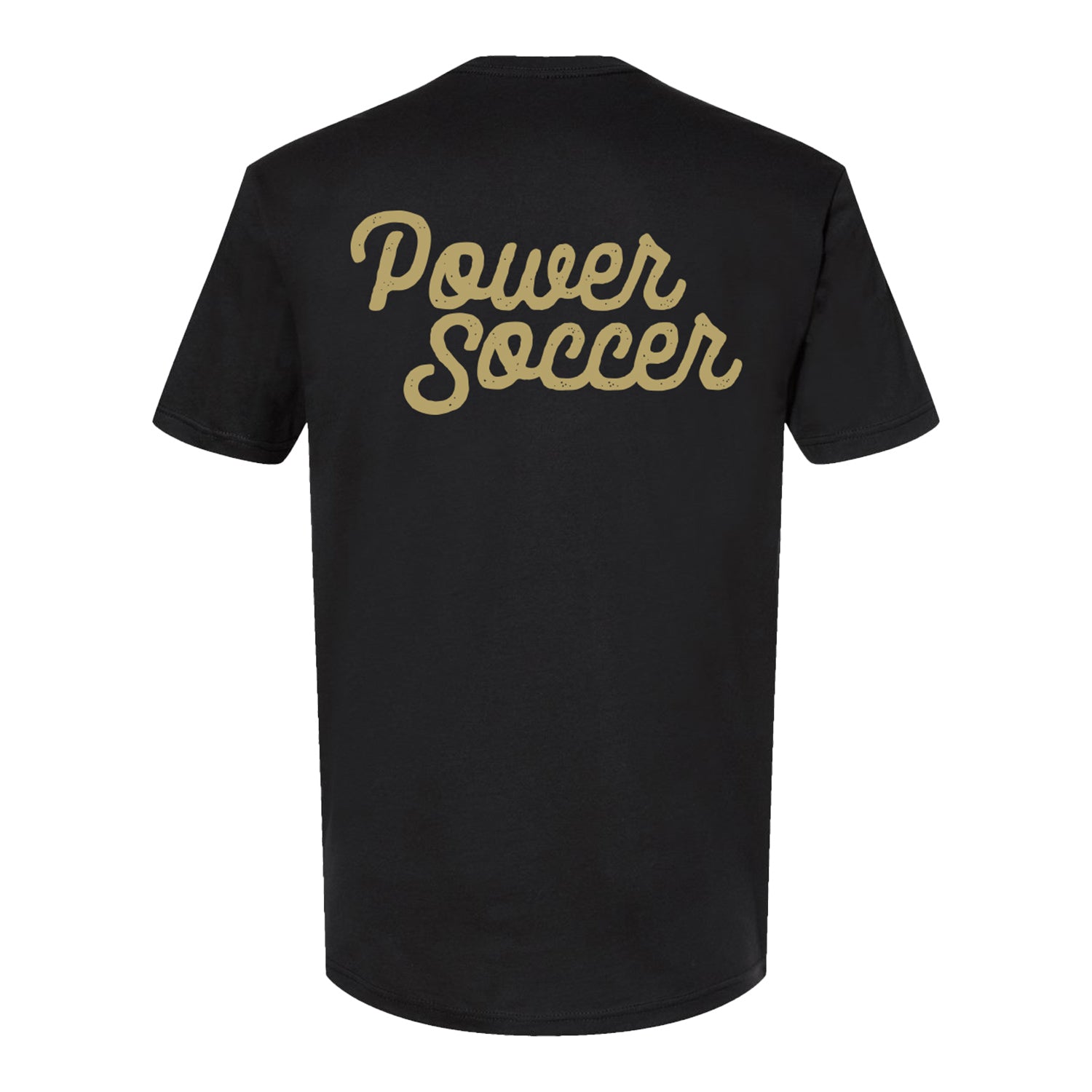 U.S. Co-Ed Power Soccer Black Tee - Back View
