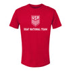U.S. Deaf National Team Red Tee - Front View