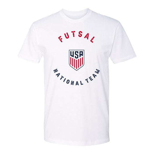 U.S. Futsal White Tee - Front View
