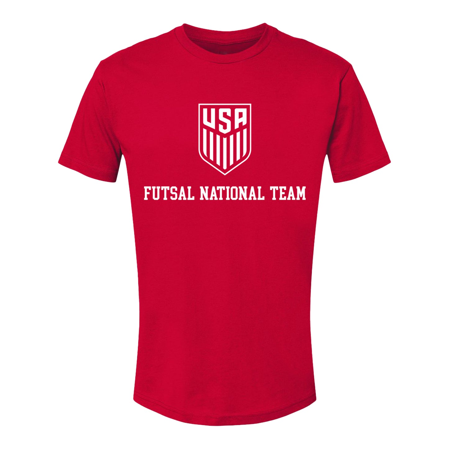 U.S. Futsal Red Tee - Front View