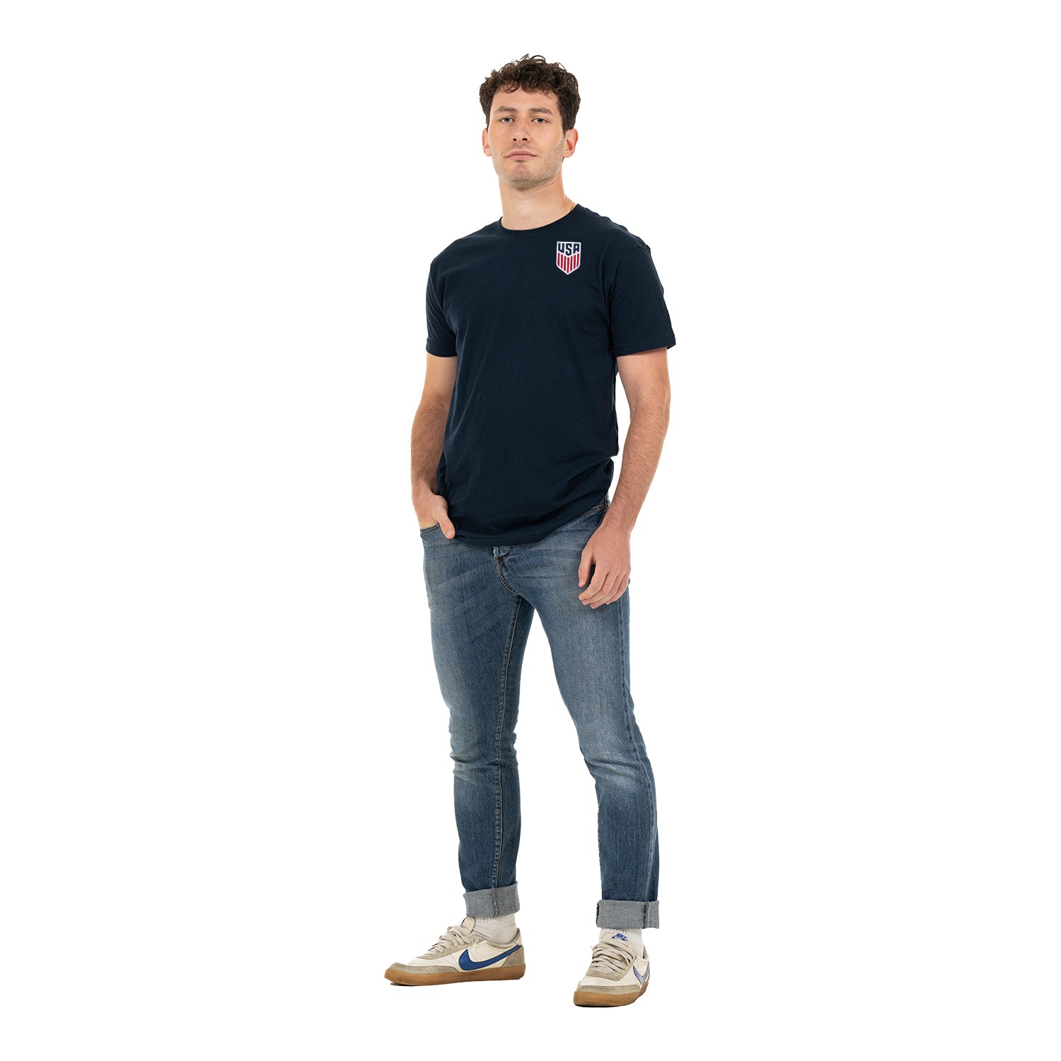 U.S. Futsal Navy Tee - Front View