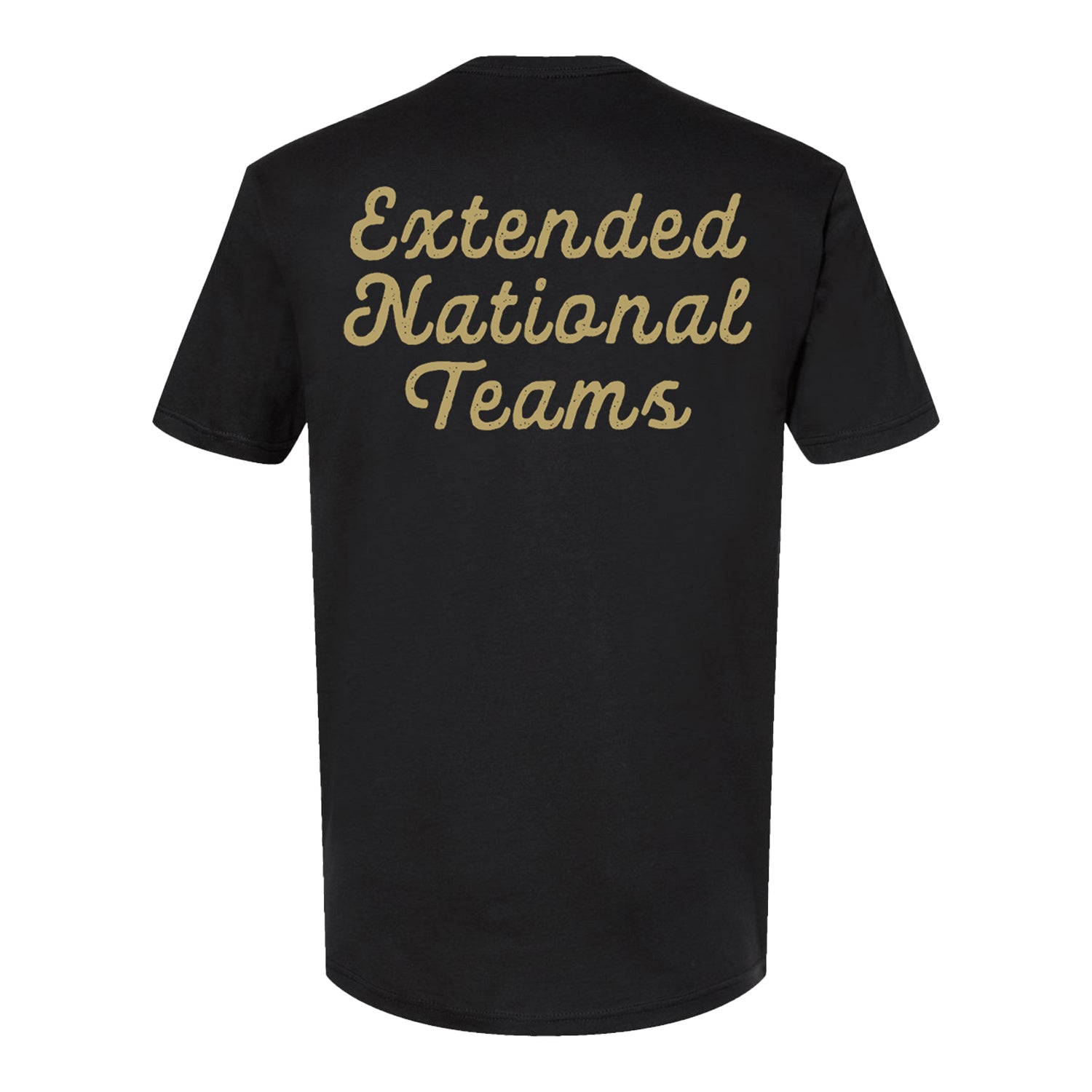 U.S. Extended National Team Black Tee - Back View