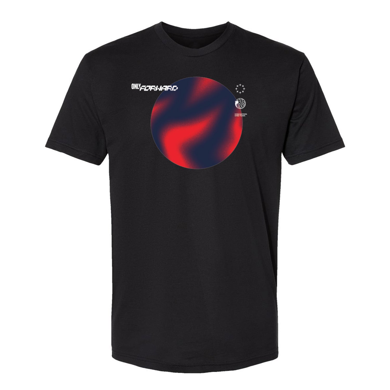 Unisex USMNT Wave Black Tee - Front View