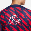 Men's Nike USMNT 2023 VW Pre-Match Red Top - Back Graphic