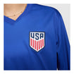 Men's Nike USMNT 2024 American Icon Away Stadium Long Sleeve Jersey - Logo View