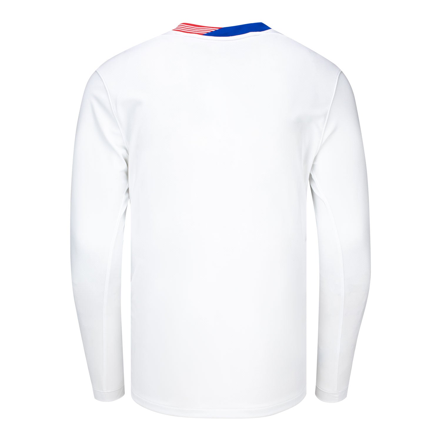 Men's Nike USMNT 2024 American Classic Home Stadium Long Sleeve Jersey in White - Back View