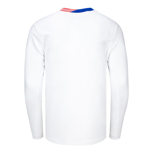 Youth Nike USWNT 2024 American Classic Home Stadium Long Sleeve Jersey - Back View