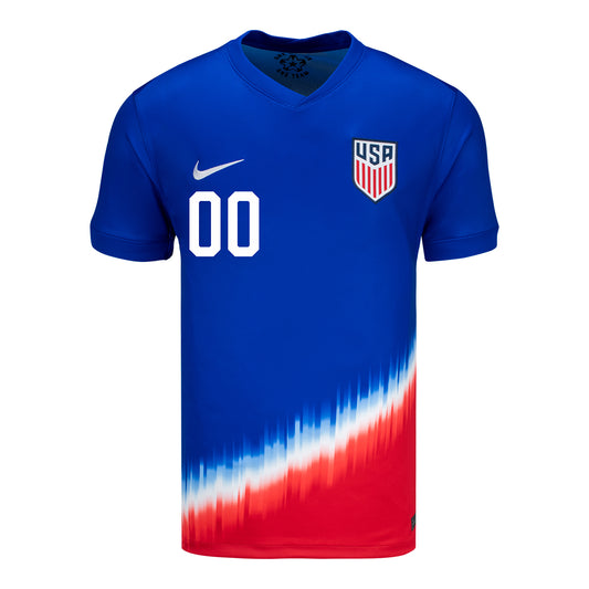 Men's Nike USMNT 2024 Personalized American Icon Away Stadium Jersey - Front View