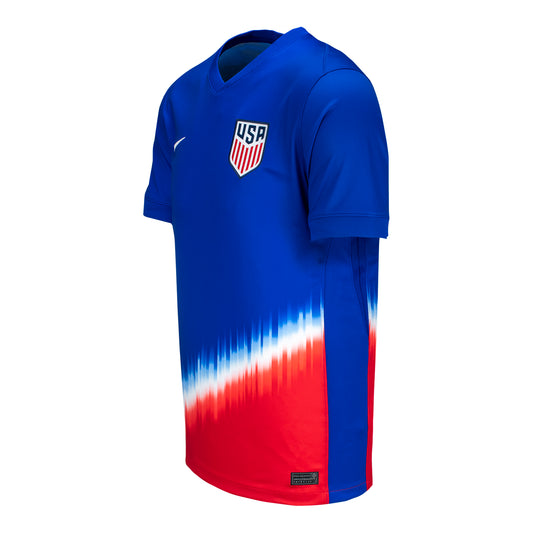 Youth Nike USMNT 2024 Personalized American Icon Away Stadium Jersey - Side View