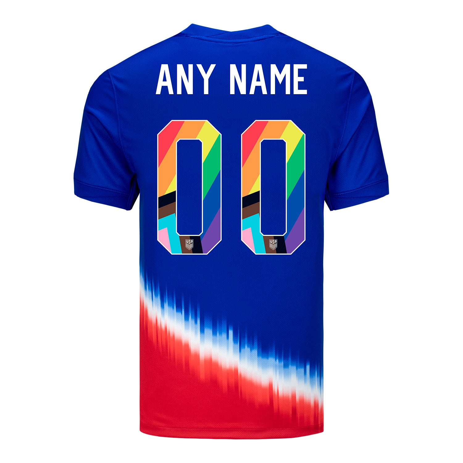 Men's Nike USWNT 2024 Personalized Pride-Themed Away Stadium Jersey ...