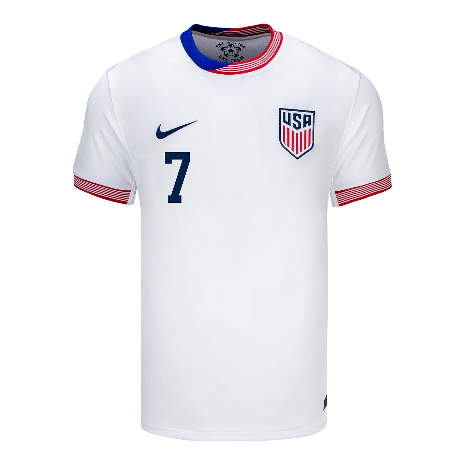 Men's Nike USMNT 2024 American Classic Home Reyna 7 Stadium Jersey - Front View