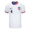 Men's Nike USMNT 2024 American Classic Home Adams 4 Stadium Jersey - Front View